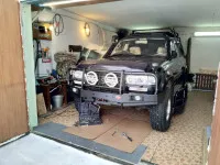 Бампер передний силовой OJ для Toyota Land Cruiser 80 с кенгурином (02.025.01)
