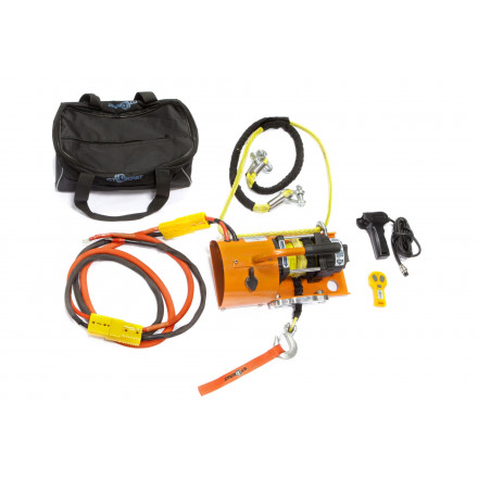 Переносная лебёдка СТОКРАТ SN 4.5 S 12V с синтетическим тросом