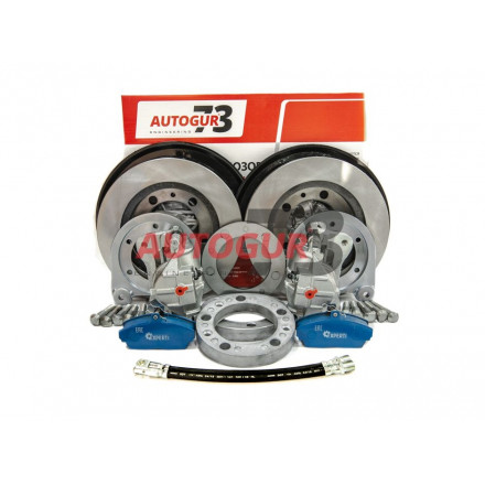 Дисковые тормоза УАЗ на военный задний мост (комплект) Autogur73