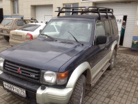 Багажник экспедиционный ЕВРОДЕТАЛЬ для Mitsubishi Pajero 2 с сеткой