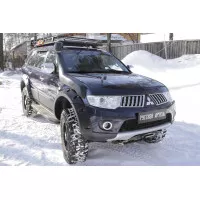 Расширители колёсных арок для Mitsubishi Pajero Sport 2008-2013 (вынос 60 мм, шагрень)