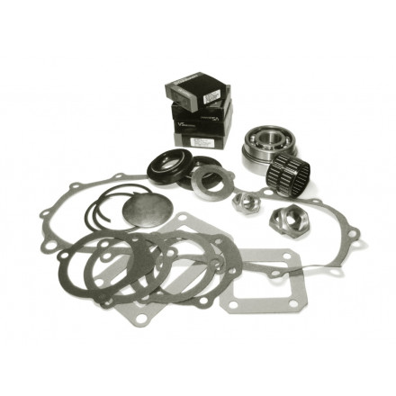 Ремкомплект РК УАЗ (косозуб) н/о полный (прокладки паронит, метизы, сальники, заглушки, подшипники)