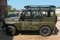 Багажник OJ 01.260.10 разборный высокой грузоподъёмности на УАЗ 3151 Хантер (2100х1400мм)