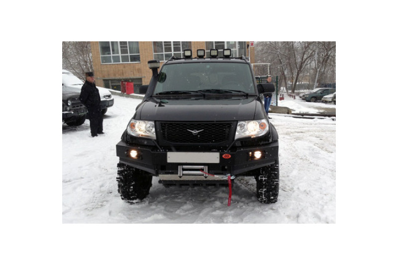 Бампер передний силовой OJeep для УАЗ Патриот до 2015 + доп. опции Бампер передний силовой OJeep для УАЗ Патриот до 2015 + доп. опции