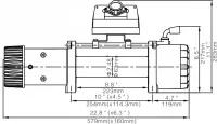 Лебёдка электрическая 12V Runva EWX12000S lbs 5443 кг Лебёдка электрическая 12V Runva EWX12000S lbs 5443 кг