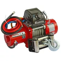 Лебёдка электрическая 12V Runva 9.5XS lbs 4350 кг короткий барабан