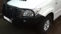 Бампер передний силовой OJ для Toyota Hilux 2011-2015 макс комплектация (02.010.13)