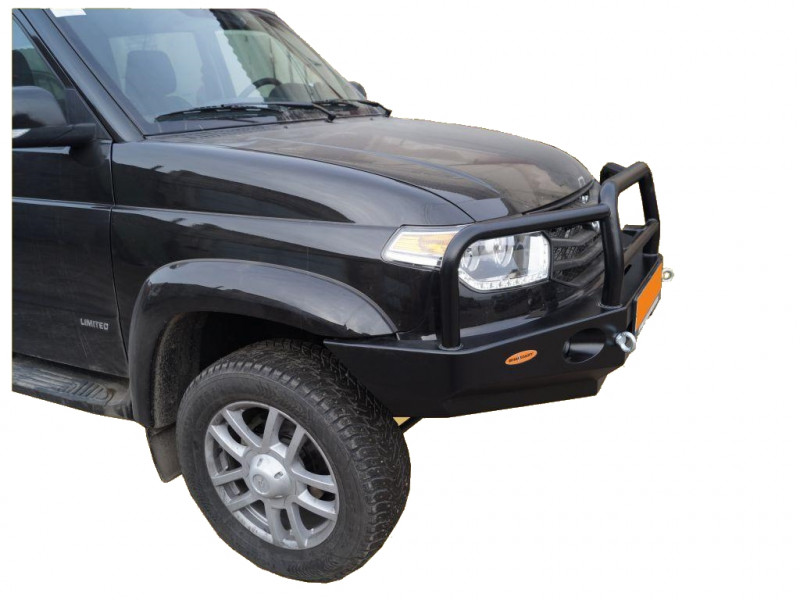 Бампер передний силовой Вездеходофф для УАЗ Патриот 2015+ с кенгурином Бампер передний силовой Вездеходофф для УАЗ Патриот 2015+ с кенгурином