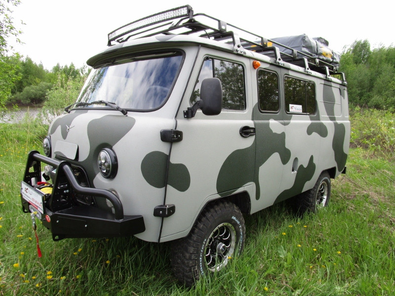 Бампер передний силовой OJeep для УАЗ Буханка с площадкой под лебедку и кенгурином Бампер передний силовой OJeep для УАЗ Буханка с площадкой под лебедку и кенгурином