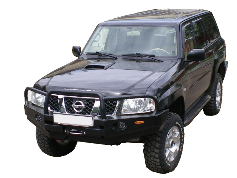 Бампер передний силовой Вездеходофф для Nissan Patrol Y61 с кенгурином
