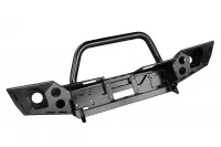 Бампер силовой передний РИФ для Jeep Wrangler JK 2007-2018 с доп. фарами и центральной защитной дугой Бампер силовой передний РИФ для Jeep Wrangler JK 2007-2018 с доп. фарами и центральной защитной дугой