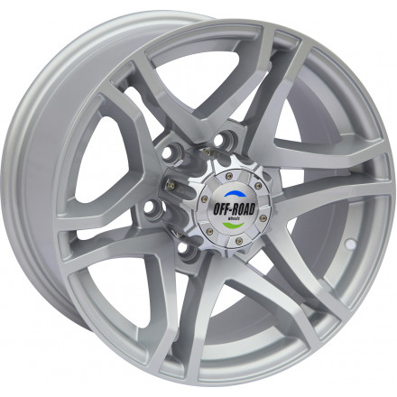 Литой диск серебристый 6x139,7 8xR16 d110 ET+13