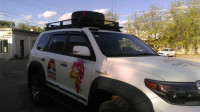 Багажник экспедиционный "Люкс" алюминиевый KDT для Toyota Land Cruiser 200