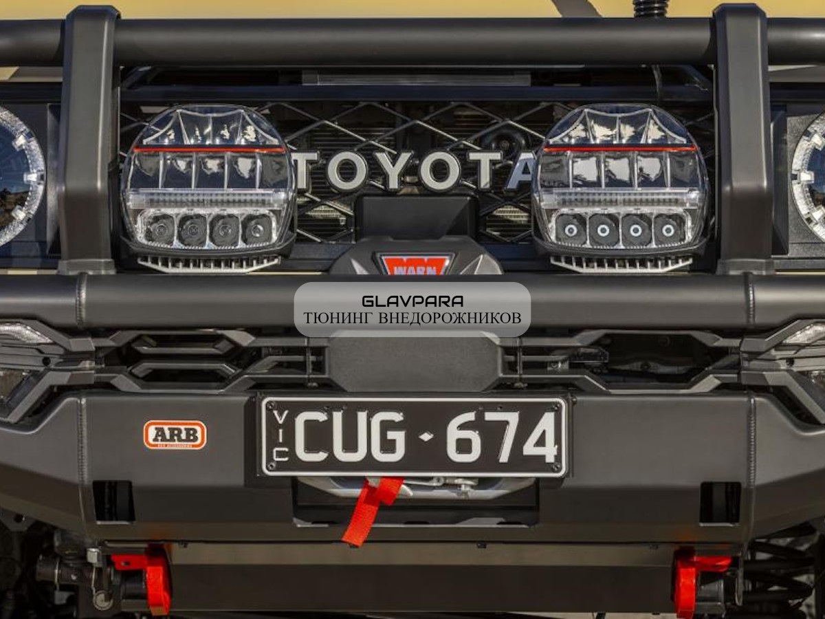 Бампер передний силовой ARB для Toyota Land Cruiser 76, 78, 79 с 2024 года (3412760) Бампер передний силовой ARB для Toyota Land Cruiser 76, 78, 79 с 2024 года (3412760)