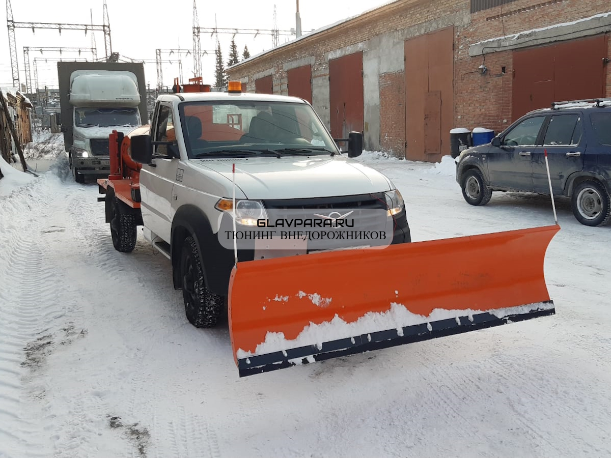 Снегоуборочный отвал Стандарт 2 м для а/м семейства УАЗ в г. Ульяновск | пластиковыеокнавтольятти.рф